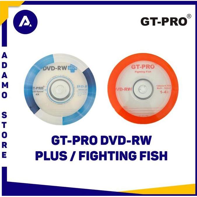 TERBARU - DVD-RW GT-PRO Plus / Fighting Fish 16x 4.7GB (50 pcs) DVDRW DVD RW