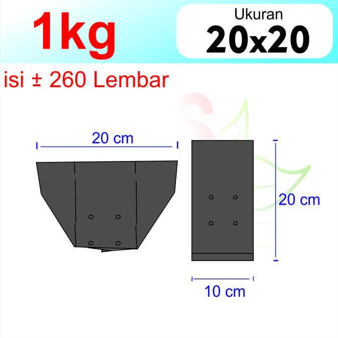 New- Polybag Polibag Polibek Kiloan 1kg Tebal Semua Ukuran15x10 20x20 30x30