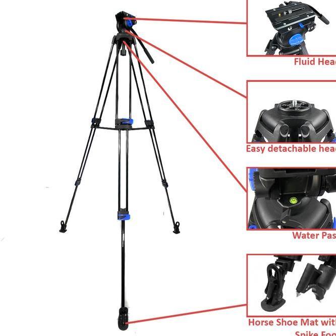 Takara Hydro B18 Professional Video Tri With Fluid Head