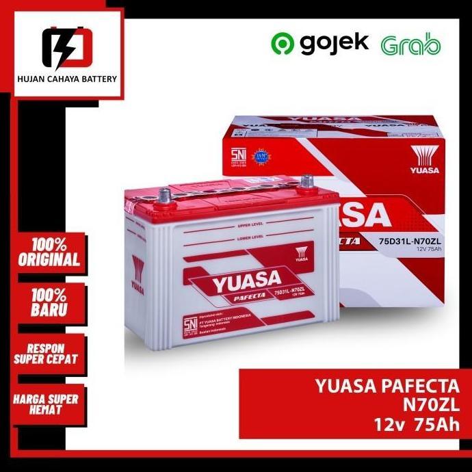 Grosir Aki Mobil Yuasa Pafecta N70Zl / N-70-Zl /N 70 Zl-Aki Lexus 4.7 V8 2010
