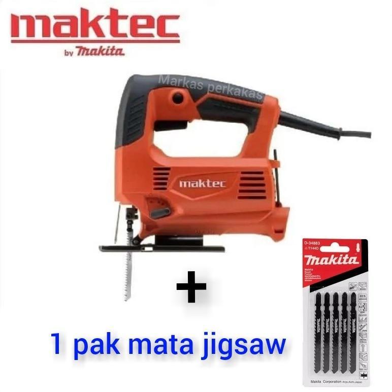 MAKITA 4327M MAKTEC MESIN JIGSAW (free mata jigsaw 5 pcs) Mesin Jigsaw / Gergaji Kayu / Triplek Mura