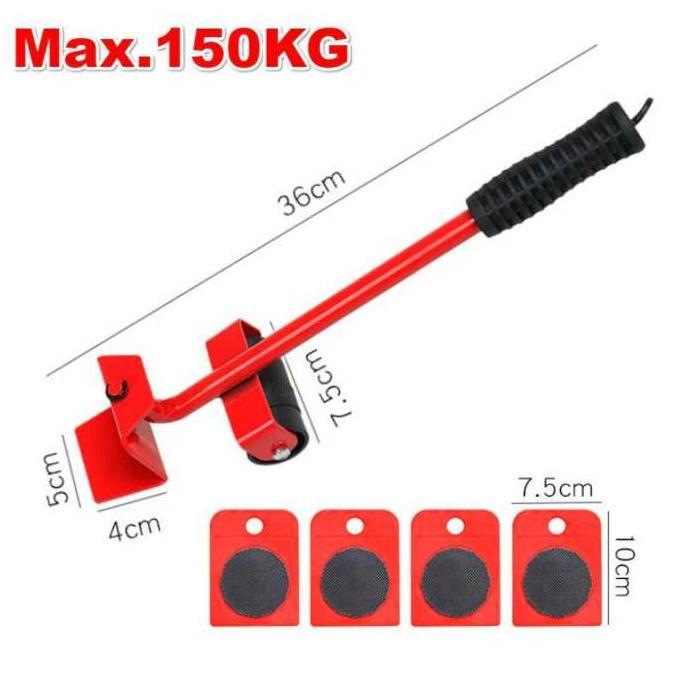 Roda Alat Bantu Angkut Pindah Barang Trolly Furniture Mover Tools