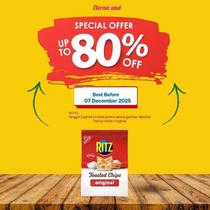 Ritz Toasted Chips Snack Crackers - Snack Ritz Biskuit Rits