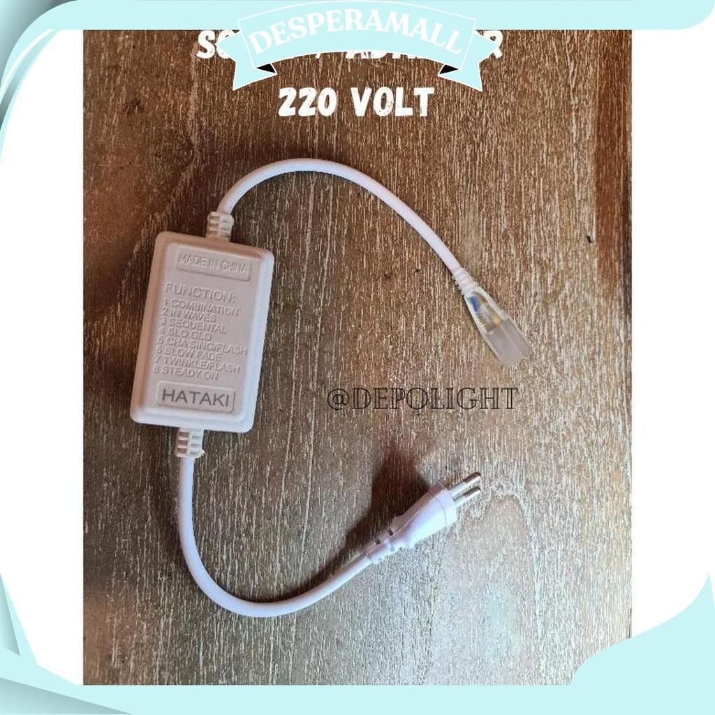 Soket Lampu Strip/Soket Rgb/Controller Rgb/Neon Flex/Adaptor Led Strip 220 Volt D Cod