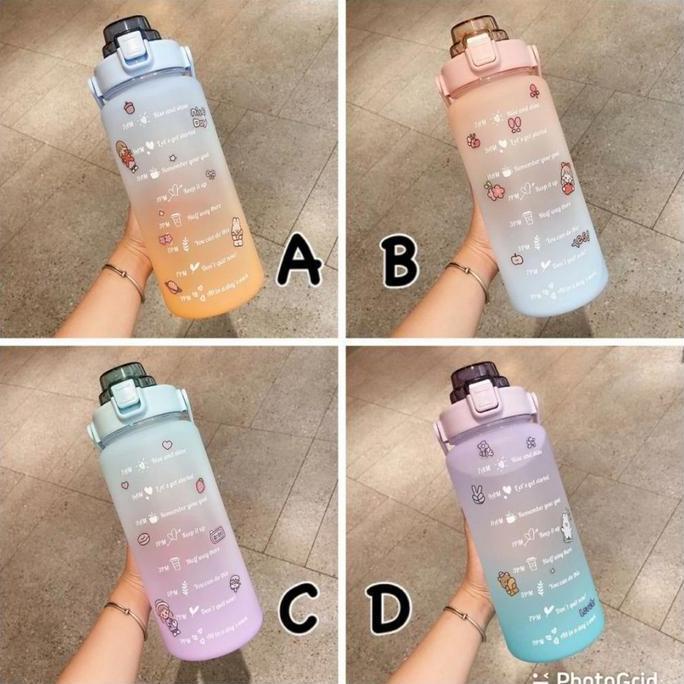 Botol Minum / Botol Kekinian Rainbow 2 Liter