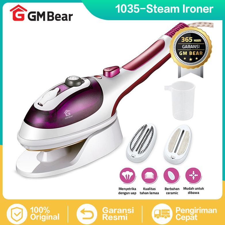 GM Bear Setrika Uap Portable 1035 - Setrika Uap Low Watt Setrika Travelling