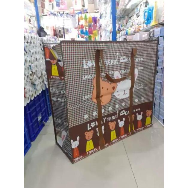 Tas Laundry Mudik Besar Jumbo Canvas Plastik Terpal Pakaian CO