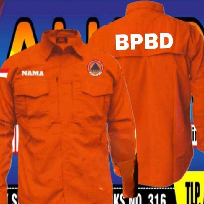 NEW KEMEJA TACTICAL BPBD BAJU TACTICAL BPBD FULL BORDIR SERAGAM TACTICAL BPBD KEMEJA BPBD BAJU BPBD 