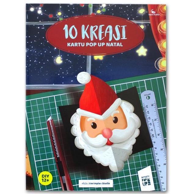 Buku Aktivitas Anak Diy 10 Kreasi Kartu Pop Up Natal