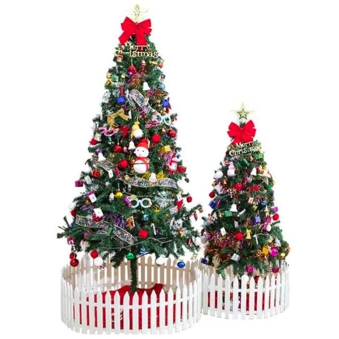 Pohon Natal PVC Ukuran 150 cm Lengkap Hiasan dan Lampu Tumbler Pohon Natal dan Ornamen Natal