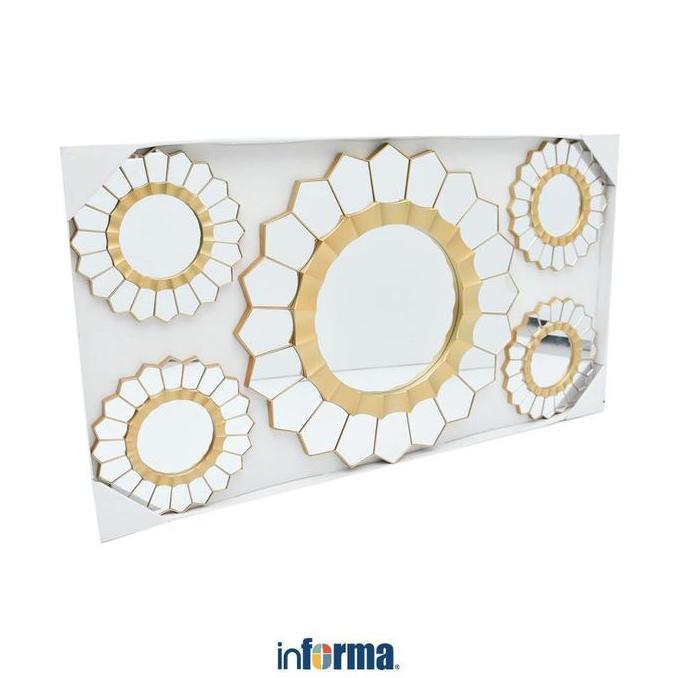 INFORMA HIASAN DINDING SET 5 PCS KM34 - GOLD