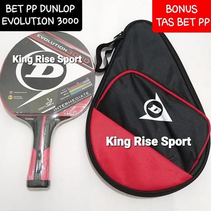 Bet Tenis Meja/ Pingpong Dunlop Evolution 3000 + Bag