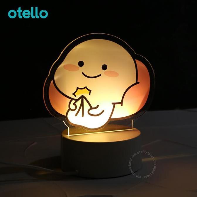 Acrylic Night Lamp Pentol | Lampu Tidur LED Hias Akrilik Lucu Karakter