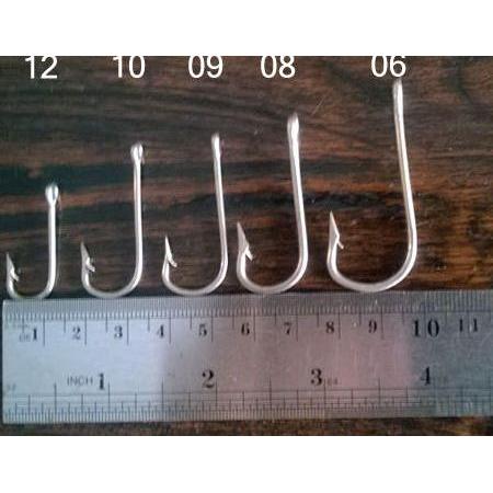 Mata Kail Stainless No 06 batang panjang Per 100 Matakail Terlaris