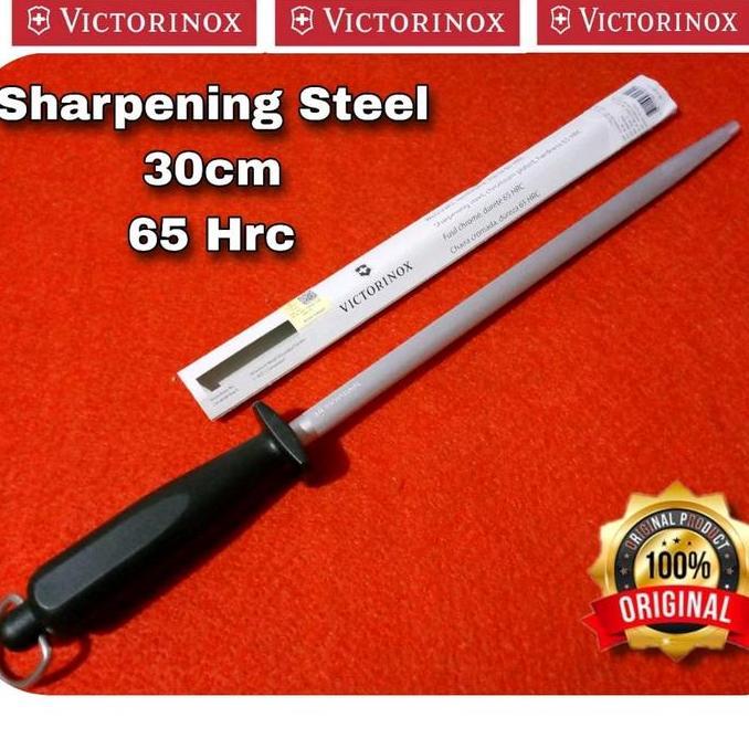 Stik Asahan Pisau Victorinox 30cm & 25cm Butcher Knife Sharpening Steel Original Made in Swiss Model