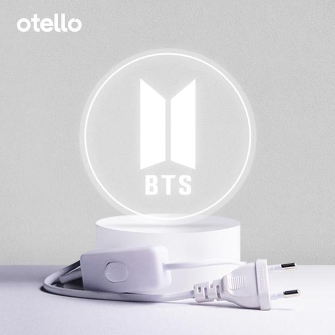 Acrylic Night Lamp BTS Logo | Lampu Tidur LED Hias Akrilik Kpop Army