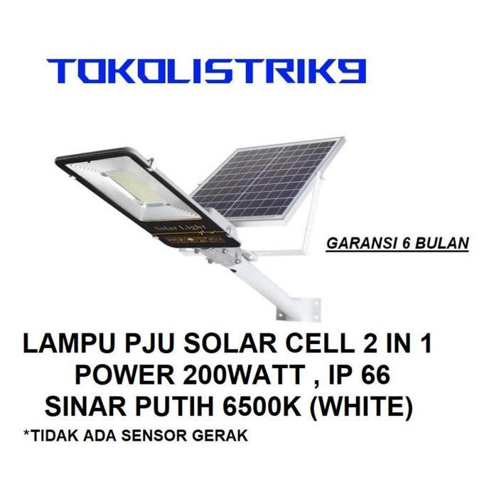 NEW LAMPU JALAN LED SOLAR CELL 200WATT / LAMPU PJU LED SOLAR CELL 200WATT