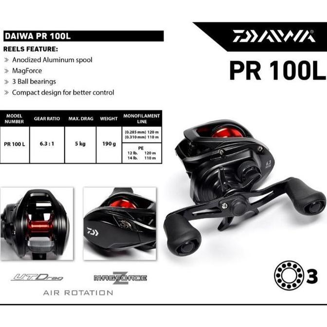 NEW REEL BC DAIWA PR 100 / 100L MAGFORCE MURAHHHH