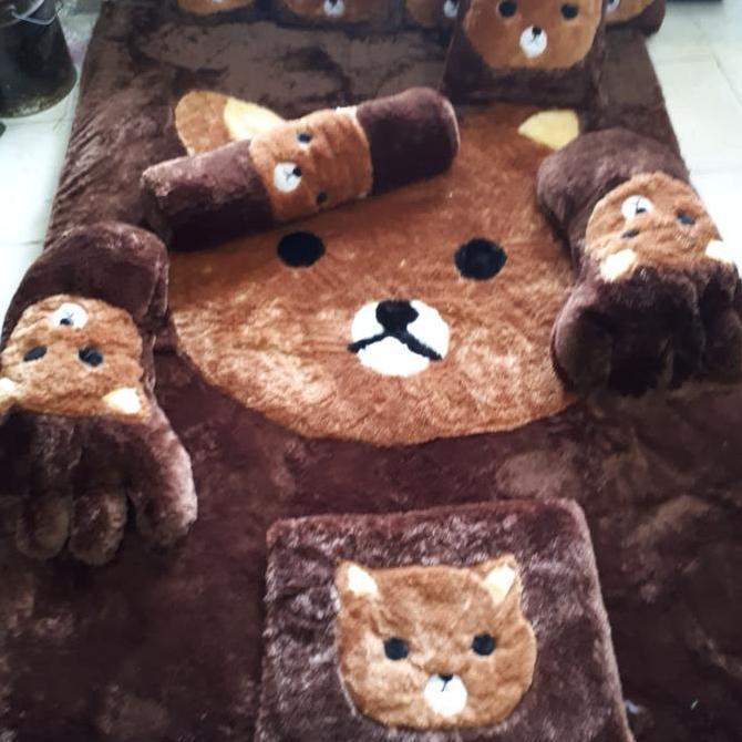 Promo Karpet Set Karakter Tebal 7Cm / Karpet Set Rasfur / Karpet Bulu