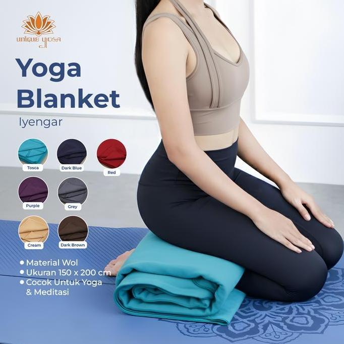 Iyengar Yoga Blanket / Blanket Senam Yoga / Selimut Olahraga Yoga Wool / Blanket Yoga Super Soft