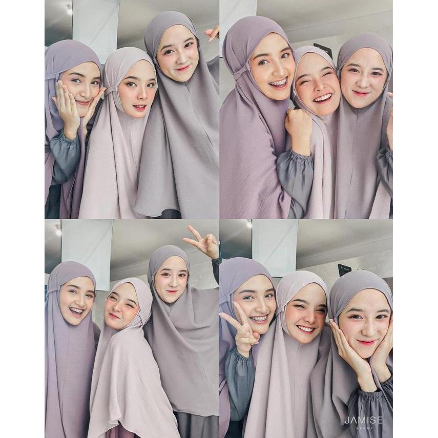 Promo Nova Bergo Crinkle | Jilbab Instan Syari Airflow By Jamise Cod