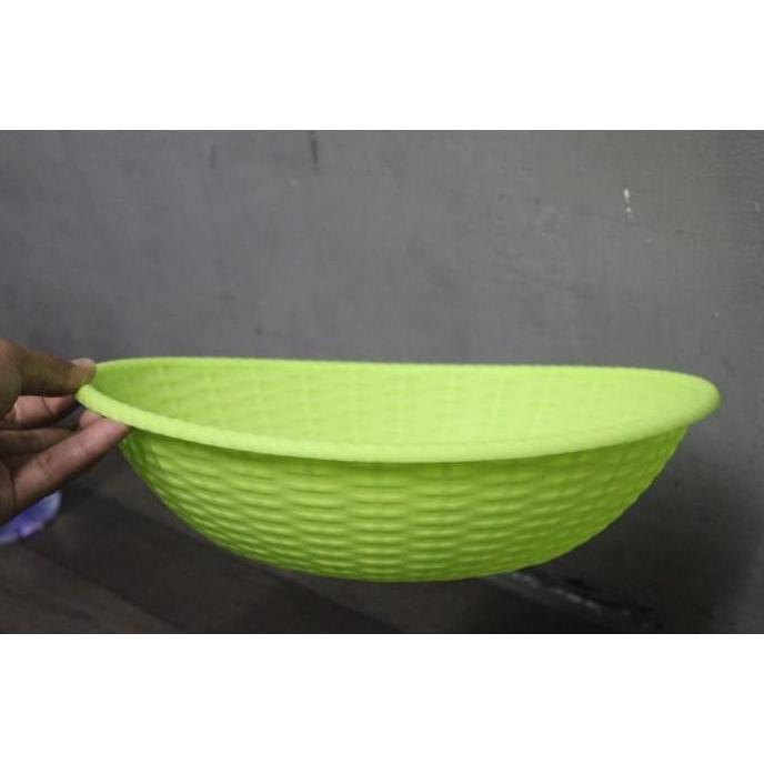New- B bak baskom wadah pelastik plastik sayur tempat OHANA OVAL buah anyam