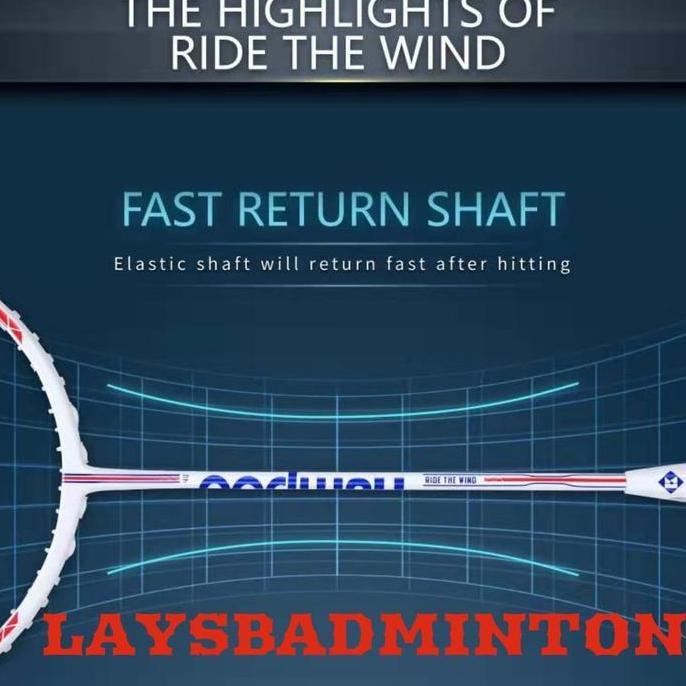 RAKET BADMINTON KUMPOO RIDE THE WIND JAPAN 8U SUPER LIGHT Terlaris