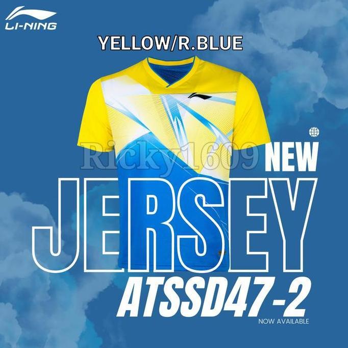 BAJU BADMINTON LINING ATSSD47 - JERSEY LINING ATSSD 47 - ORIGINAL Terlaris