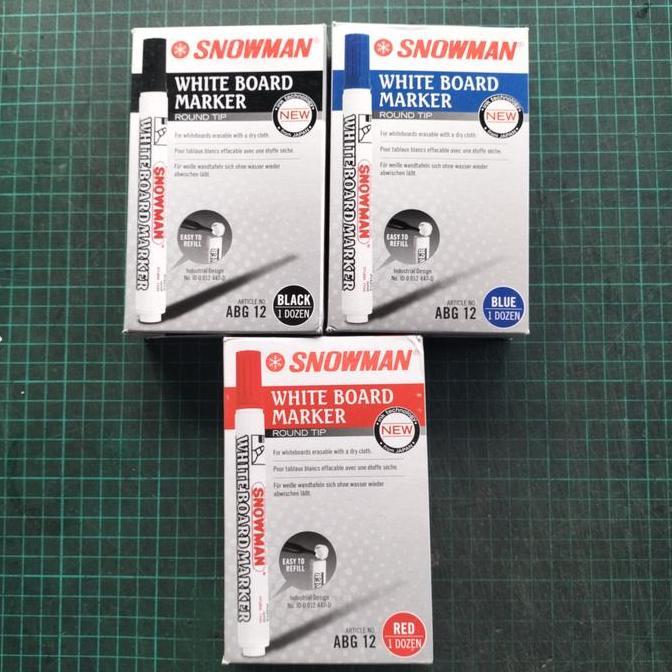 Spidol Snowman White Board Abg 12