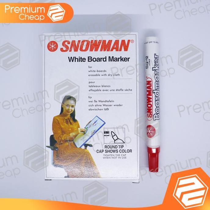 Spidol Snowman Whiteboard (Per Lusin)