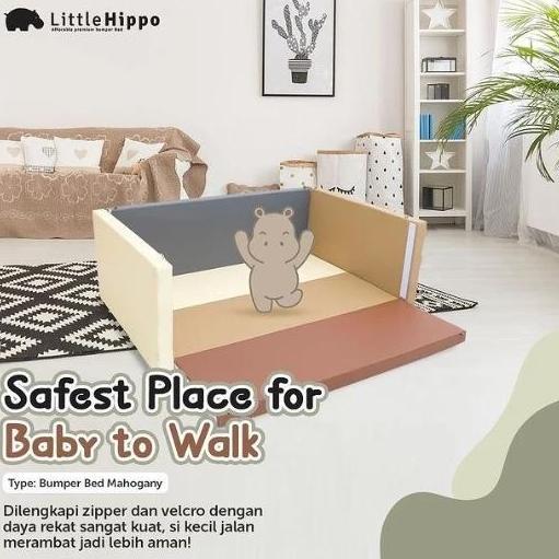 Terlaris Little Hippo Bumper Bed Bumpermat Playmat Fence Matras Box Bayi (Sister Brand Lumba)
