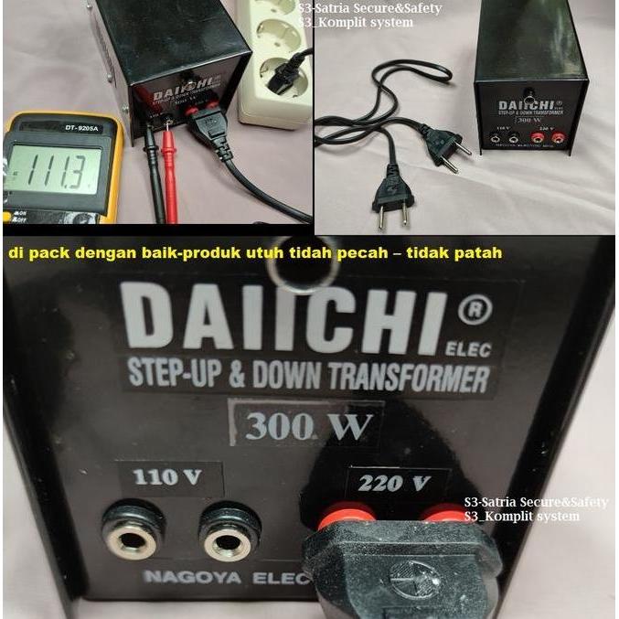 Promo Step Up Step Down Transformer 300 Watt 220V 110V StepUp StepDown 300W Diskon