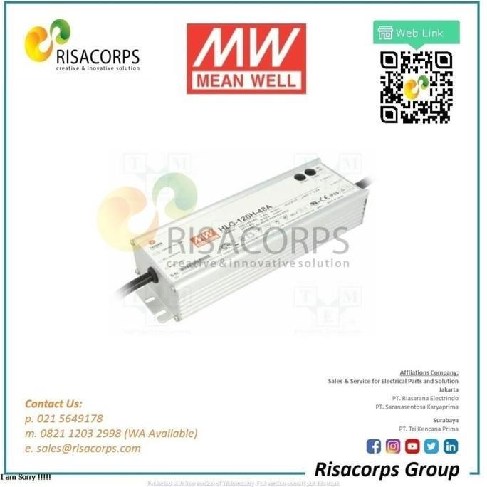 Promo MEAN WELL SWITCHING POWER SUPPLY HLG-120H-48AB 120 WATT 48 VOLT Diskon