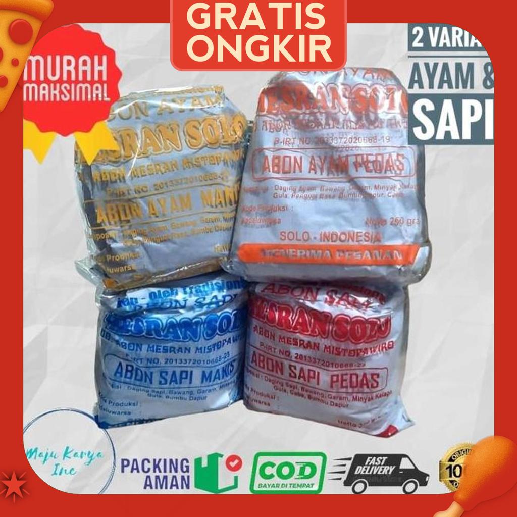 Abon Mesran Sapi Ayam 250 Gram Asli Solo