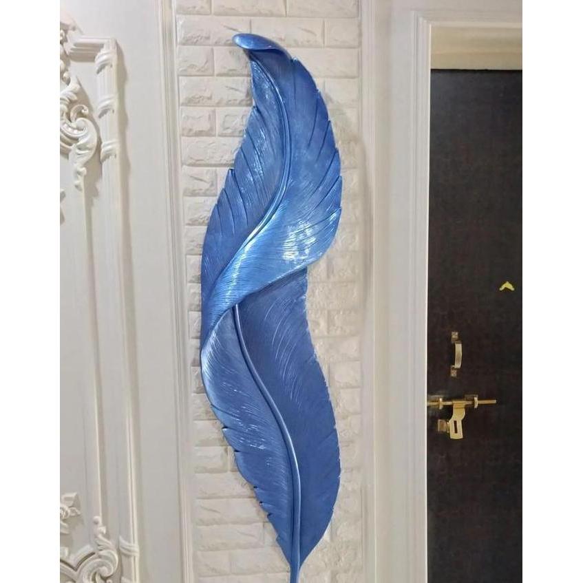 Murah Lampu Dinding LED Bulu Angsa Estetik Uk 65 cm & 90 Cm /Lampu Hias Bulu Angsa LED