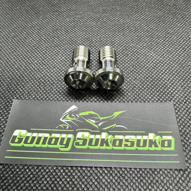 Baut Titanium Banjo Kaliper Brembo Ninja R SS RR OLD New RR Original Terlaris