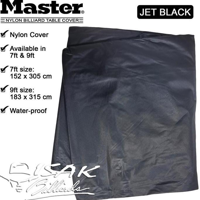Master Nylon Table Cover Black - Tutupan Meja Billiard Pool Taplak