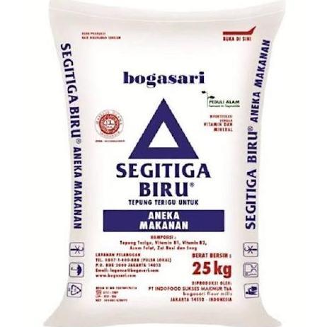 Tepung Terigu Segitiga Biru 25Kg / 25 Kg 1 Karung / Ball