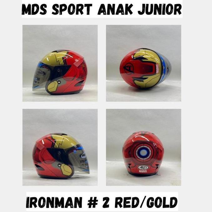 Helm Anak MDS Sport R3 Junior Cartoon - Helm Anak MDS Motorcycle - Helm Anak Spiderman Helm Anak Per
