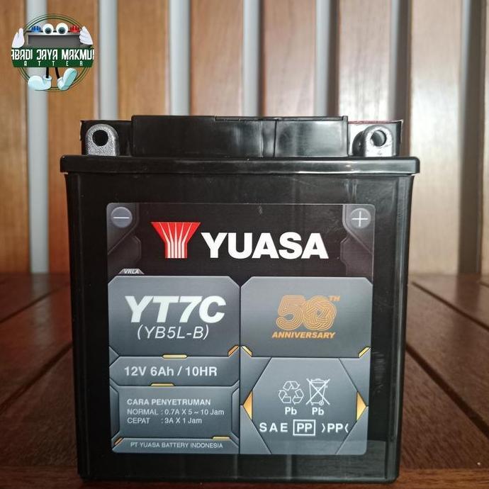 Aki Motor Yamaha Jupiter MX, Bajaj Pulsar 135cc Yuasa YT7C Aki Kering Terlaris