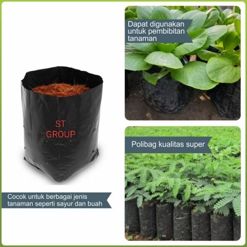 Promo Cod Polybag Tanaman 40 X 40 Cm Isi 50 Pcs Polibag Pelastik Untuk Media Tanam 