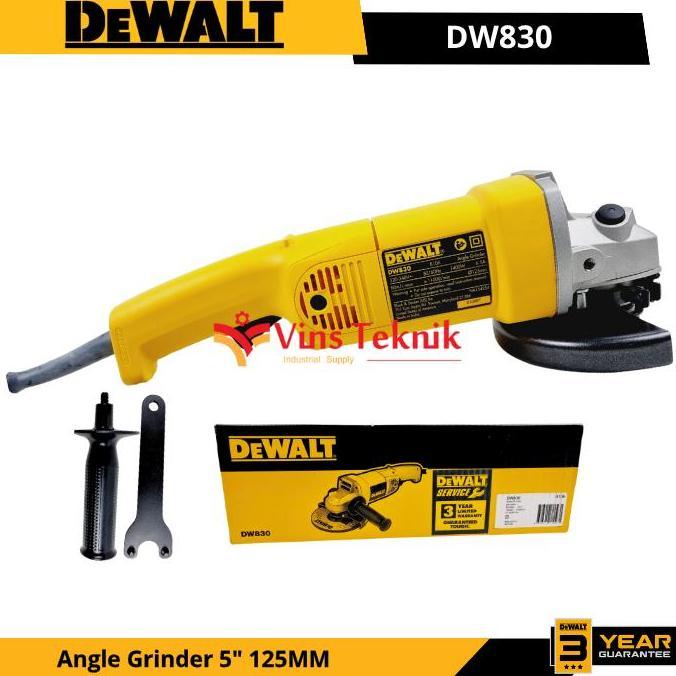 Grosir Dewalt Dw830 Mesin Gerinda Listrik Angle Grinder 5" 125Mm Dw 830