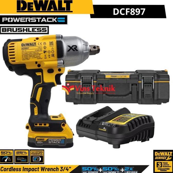 Sale Brushles Impact Wrench 3/4" Mesin Pembuka Baut 20Volt Dewalt Dcf897