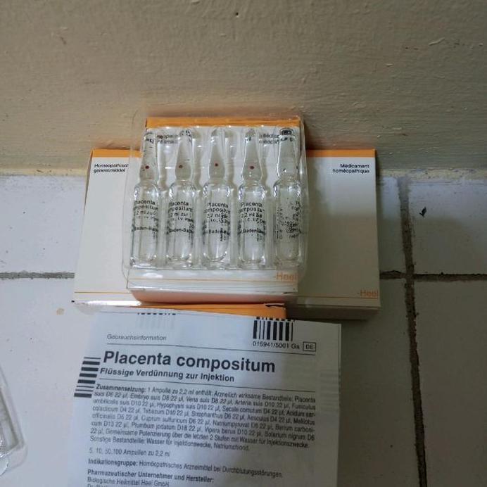 Ready TERLARIS PLACENTA COMPOSITUM HEEL TITIK MERAH