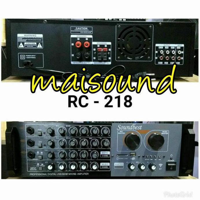 AMPLIFIER SOUNDBEST RC218 AMPLI SOUNDBEST RC 218 ORIGINAL BLUETOOTH