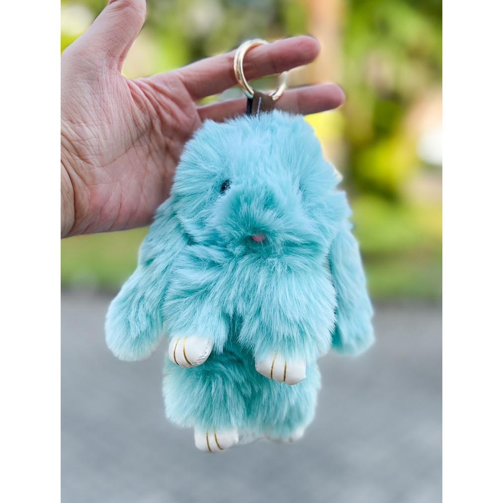 Waiwai Bag Charm Kelinci Fur