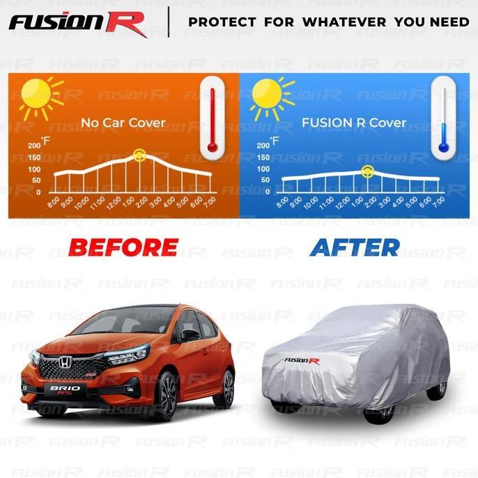 COVER MOBIL PUTIH / SARUNG MOBIL KIJANG LONG MERK FUSION R WATERPROOF