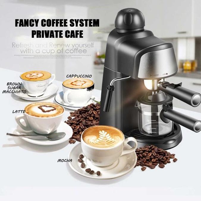 Terlaris Mesin Kopi Espresso Low Watt - Coffee Maker Frothing Susu Membuat Crema Kopi Terbaik