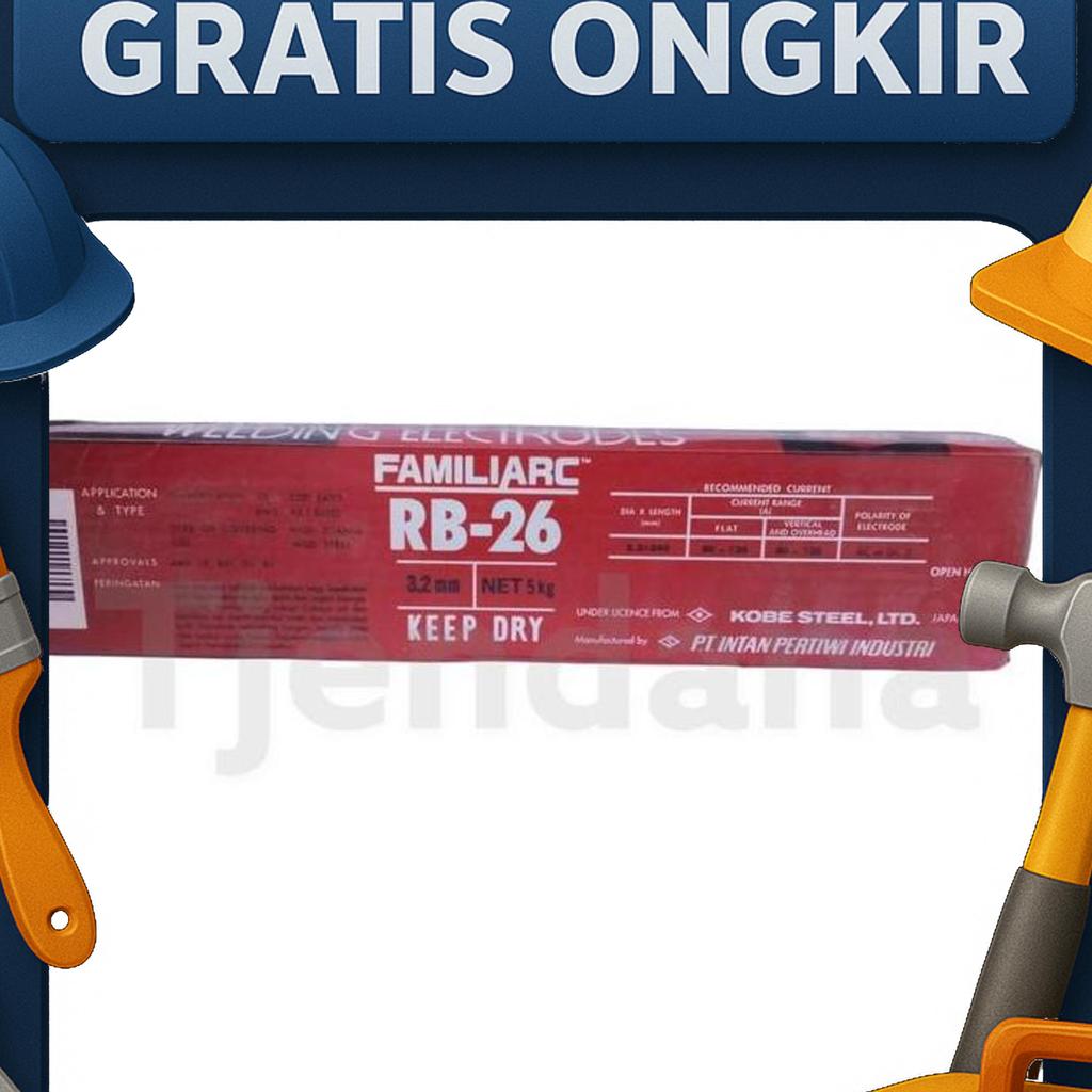 Kawat Las Kobelco Rb 26 3,2Mm (5Kg)/ Rb 26 3,2Mm
