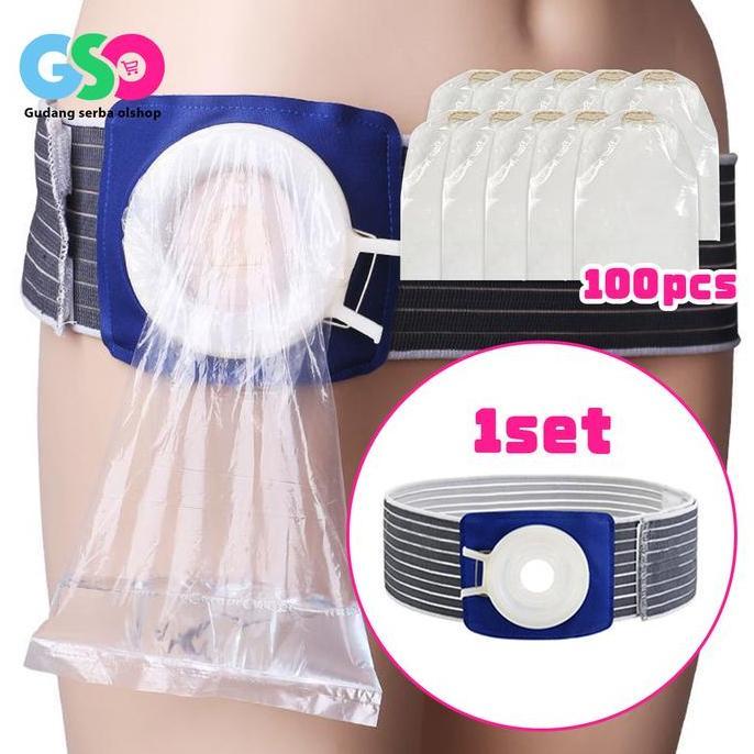 Colostomy Bag Adjustable Sabuk Ostomy Bag Kantong Kolostomi Dewasa Colostomy Bag Dewasa